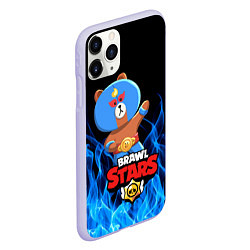 Чехол iPhone 11 Pro матовый BRAWL STARS EL BROWN, цвет: 3D-светло-сиреневый — фото 2