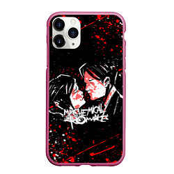 Чехол iPhone 11 Pro матовый My Chemical Romance, цвет: 3D-малиновый