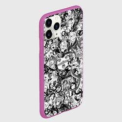 Чехол iPhone 11 Pro матовый Ахегао с щупальцами, цвет: 3D-фиолетовый — фото 2