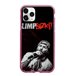 Чехол iPhone 11 Pro матовый Limp Bizkit, цвет: 3D-малиновый