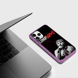 Чехол iPhone 11 Pro матовый Limp Bizkit, цвет: 3D-фиолетовый — фото 2