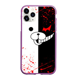 Чехол iPhone 11 Pro матовый MONOKUMA, цвет: 3D-фиолетовый