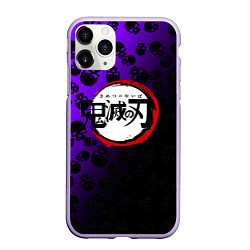 Чехол iPhone 11 Pro матовый Kimetsu no Yaiba, цвет: 3D-светло-сиреневый