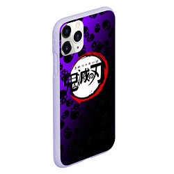 Чехол iPhone 11 Pro матовый Kimetsu no Yaiba, цвет: 3D-светло-сиреневый — фото 2