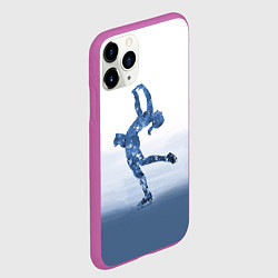 Чехол iPhone 11 Pro матовый Фигурное катание, цвет: 3D-фиолетовый — фото 2