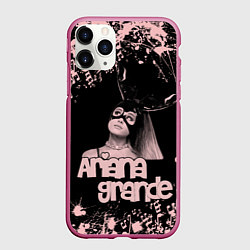Чехол iPhone 11 Pro матовый ARIANA GRANDE, цвет: 3D-малиновый