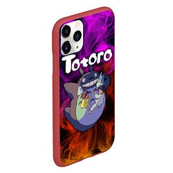 Чехол iPhone 11 Pro матовый Totoro, цвет: 3D-красный — фото 2