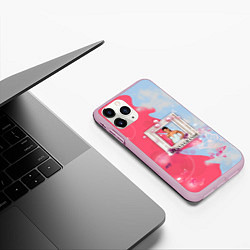 Чехол iPhone 11 Pro матовый ARIANA GRANDE, цвет: 3D-розовый — фото 2