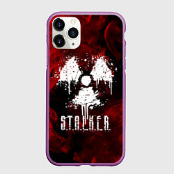 Чехол iPhone 11 Pro матовый STALKER 2, цвет: 3D-фиолетовый