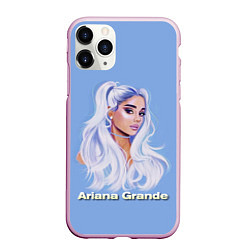 Чехол iPhone 11 Pro матовый Ariana Grande Ариана Гранде, цвет: 3D-розовый