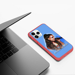 Чехол iPhone 11 Pro матовый Ariana Grande Ариана Гранде, цвет: 3D-красный — фото 2