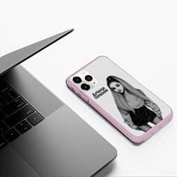 Чехол iPhone 11 Pro матовый Ariana Grande Ариана Гранде, цвет: 3D-розовый — фото 2