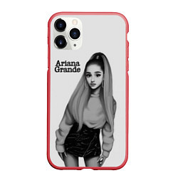 Чехол iPhone 11 Pro матовый Ariana Grande Ариана Гранде, цвет: 3D-красный