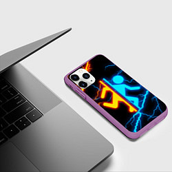 Чехол iPhone 11 Pro матовый PORTAL, цвет: 3D-фиолетовый — фото 2
