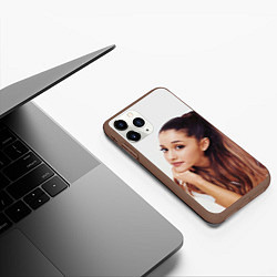 Чехол iPhone 11 Pro матовый Ariana Grande Ариана Гранде, цвет: 3D-коричневый — фото 2