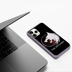 Чехол iPhone 11 Pro матовый The Witcher, цвет: 3D-серый — фото 2