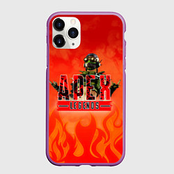 Чехол iPhone 11 Pro матовый Apex Legends, цвет: 3D-фиолетовый