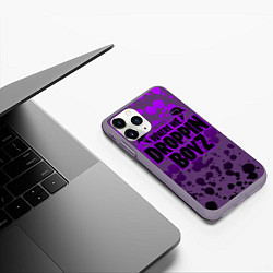 Чехол iPhone 11 Pro матовый Droppin Boys, цвет: 3D-серый — фото 2