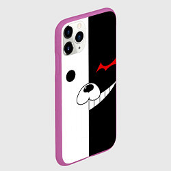 Чехол iPhone 11 Pro матовый Monokuma, цвет: 3D-фиолетовый — фото 2