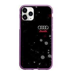 Чехол iPhone 11 Pro матовый AUDI, цвет: 3D-фиолетовый