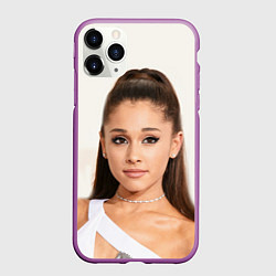Чехол iPhone 11 Pro матовый Ariana Grande Ариана Гранде, цвет: 3D-фиолетовый