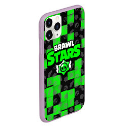 Чехол iPhone 11 Pro матовый BRAWL STARS, цвет: 3D-сиреневый — фото 2