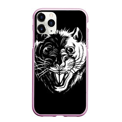 Чехол iPhone 11 Pro матовый Стальная крыса, цвет: 3D-розовый