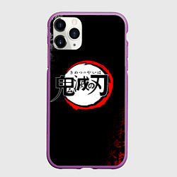 Чехол iPhone 11 Pro матовый KIMETSU NO YAIBA, цвет: 3D-фиолетовый