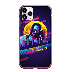 Чехол iPhone 11 Pro матовый You Are Breathtaking!, цвет: 3D-малиновый