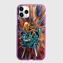 Чехол iPhone 11 Pro матовый ROCK GIRL