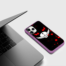 Чехол iPhone 11 Pro матовый MONOKUMA, цвет: 3D-фиолетовый — фото 2