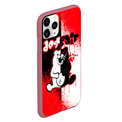 Чехол iPhone 11 Pro матовый MONOKUMA, цвет: 3D-малиновый — фото 2