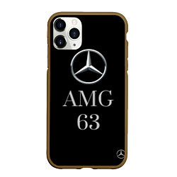 Чехол iPhone 11 Pro матовый Mersedes AMG 63