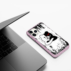 Чехол iPhone 11 Pro матовый MONOKUMA, цвет: 3D-розовый — фото 2