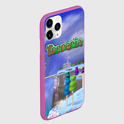 Чехол iPhone 11 Pro матовый Terraria, цвет: 3D-фиолетовый — фото 2