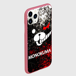 Чехол iPhone 11 Pro матовый MONOKUMA, цвет: 3D-малиновый — фото 2