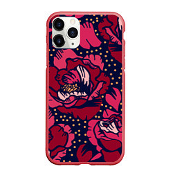 Чехол iPhone 11 Pro матовый Цветы