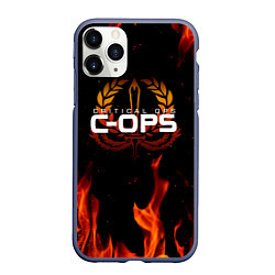 Чехол iPhone 11 Pro матовый CRITICAL OPS C-OPS, цвет: 3D-серый