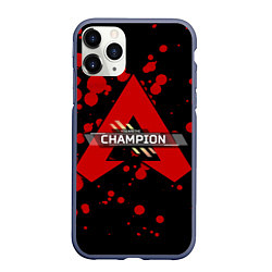 Чехол iPhone 11 Pro матовый Apex Legends Champion, цвет: 3D-серый