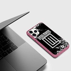 Чехол iPhone 11 Pro матовый LINDEMANN, цвет: 3D-малиновый — фото 2