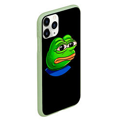 Чехол iPhone 11 Pro матовый Frog, цвет: 3D-салатовый — фото 2
