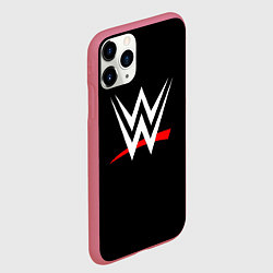 Чехол iPhone 11 Pro матовый WWE, цвет: 3D-малиновый — фото 2
