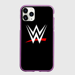 Чехол iPhone 11 Pro матовый WWE, цвет: 3D-фиолетовый