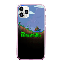 Чехол iPhone 11 Pro матовый Terraria game