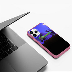 Чехол iPhone 11 Pro матовый TERRARIA, цвет: 3D-малиновый — фото 2