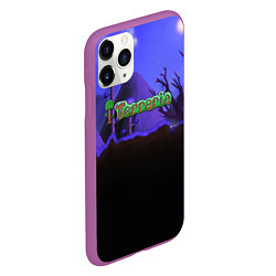 Чехол iPhone 11 Pro матовый TERRARIA, цвет: 3D-фиолетовый — фото 2