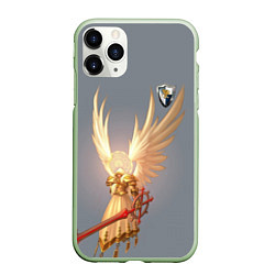 Чехол iPhone 11 Pro матовый Heroes of Might and Magic, цвет: 3D-салатовый