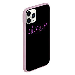 Чехол iPhone 11 Pro матовый LIL PEEP НА СПИНЕ, цвет: 3D-розовый — фото 2