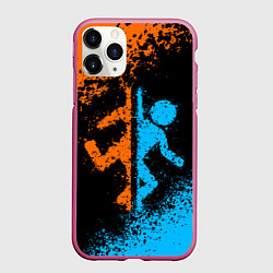 Чехол iPhone 11 Pro матовый PORTAL, цвет: 3D-малиновый