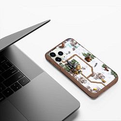 Чехол iPhone 11 Pro матовый Heroes of Might and Magic, цвет: 3D-коричневый — фото 2
